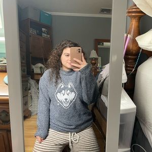 Woolly threads high neck UCONN sweater